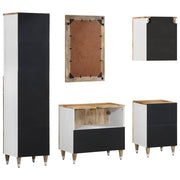 Conjunto de muebles de baño 5 piezas madera maciza de mango V5370 Vetonek