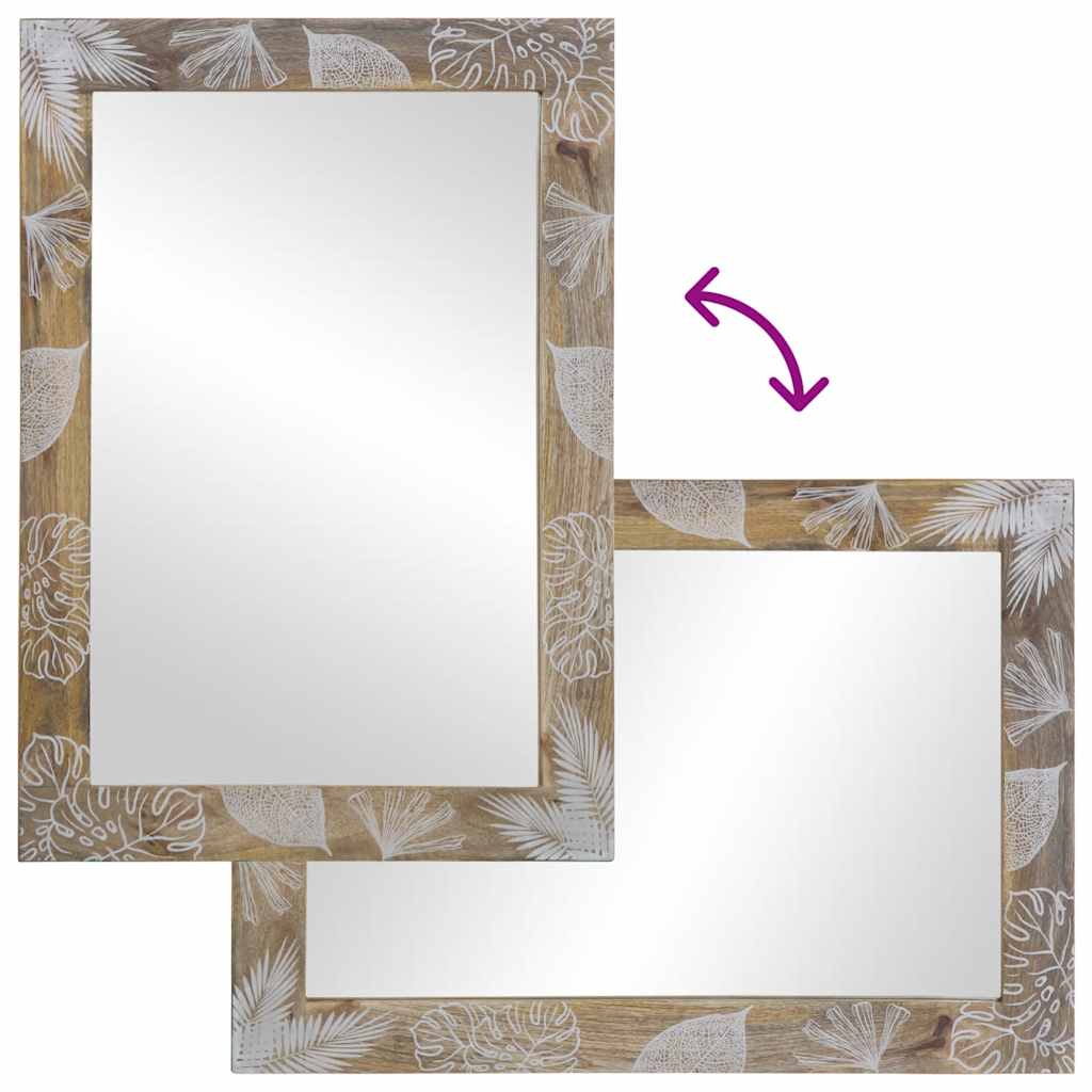 Conjunto de muebles de baño 5 piezas madera maciza de mango V5370 Vetonek