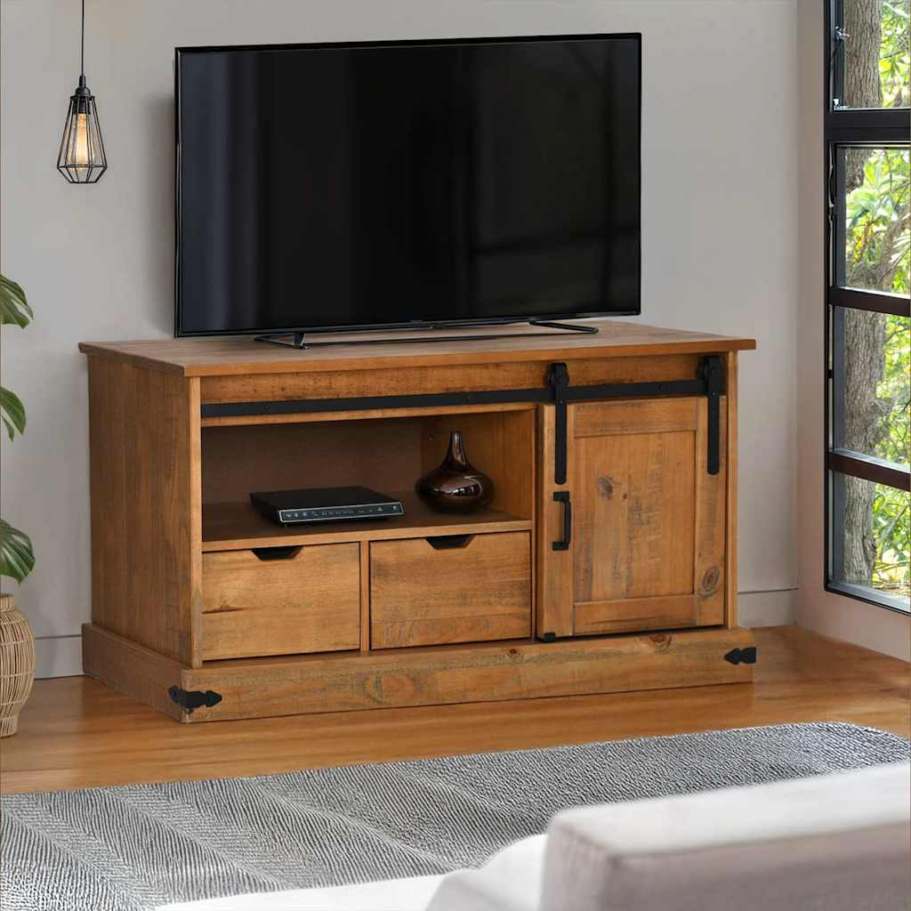 Vetonek Mueble de TV HALDEN con puerta corredera 110x40x60 cm