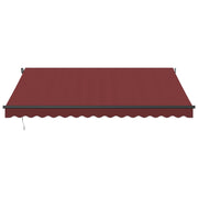 Burgundy automatic retractable awning 400x300 cm V6506 Vetonek