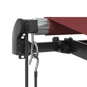 Burgundy automatic retractable awning 400x300 cm V6506 Vetonek
