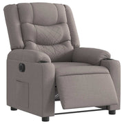 Sillón reclinable eléctrico tela gris taupé V7138 Vetonek