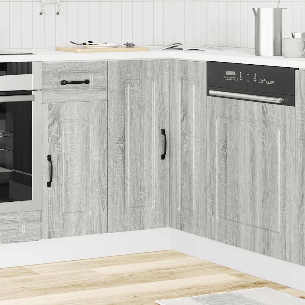 Mueble de cocina esquina Kalmar gris Nexus madera sintetizada Nexus