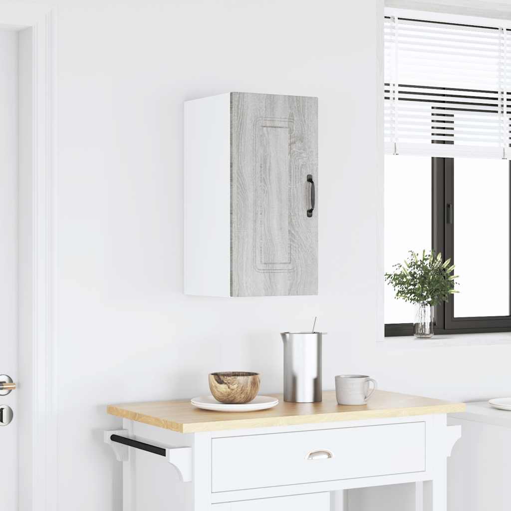 Vetonek Mueble de pared de cocina Kalmar madera ingeniería sonoma gris