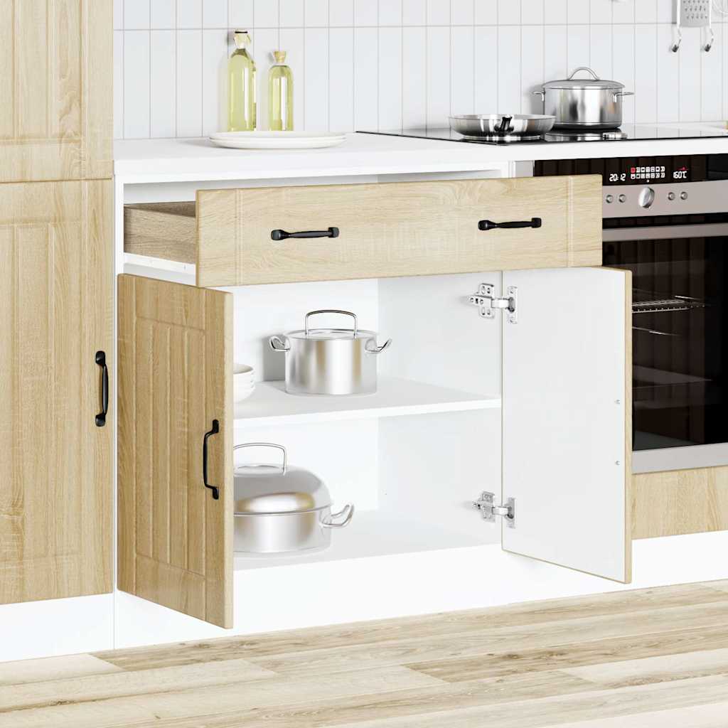 Vetonek Mueble bajo de cocina Lucca roble sonoma