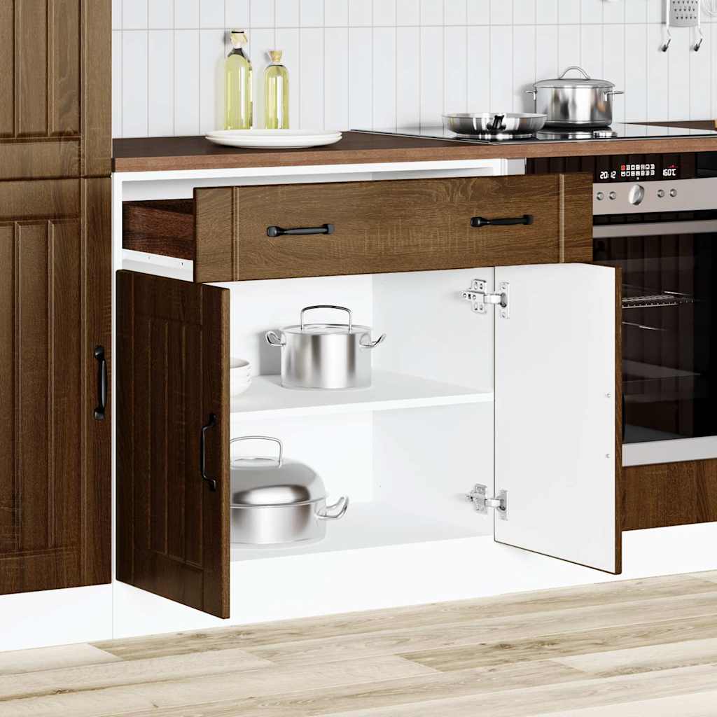 Vetonek Mueble bajo de cocina Lucca roble marrón