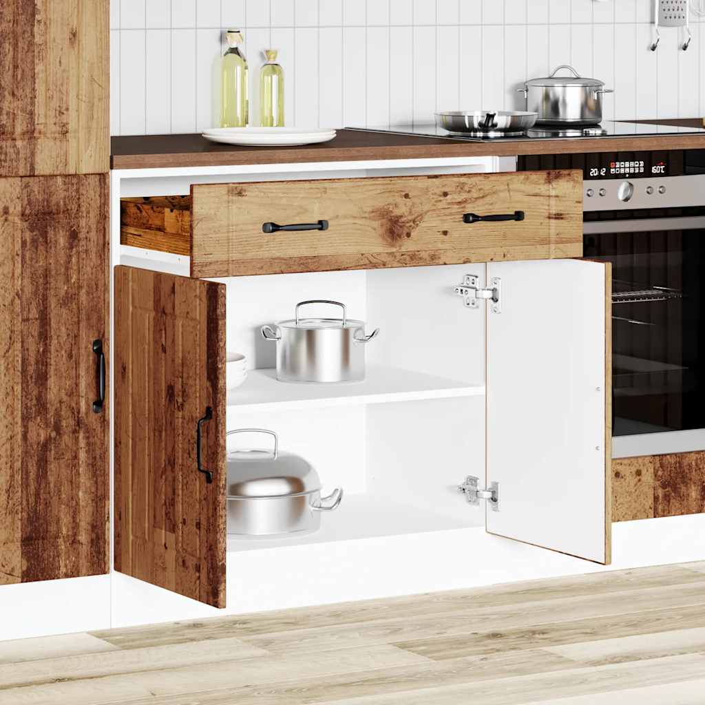 Vetonek Mueble bajo de cocina Lucca madera vieja