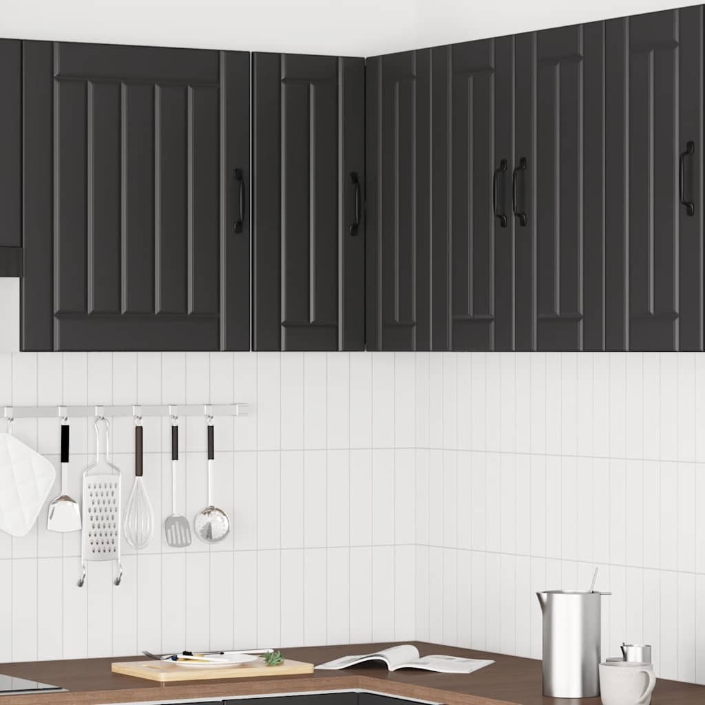 Mueble de cocina esquina pared Lucca madera sintetizada Nexus negra