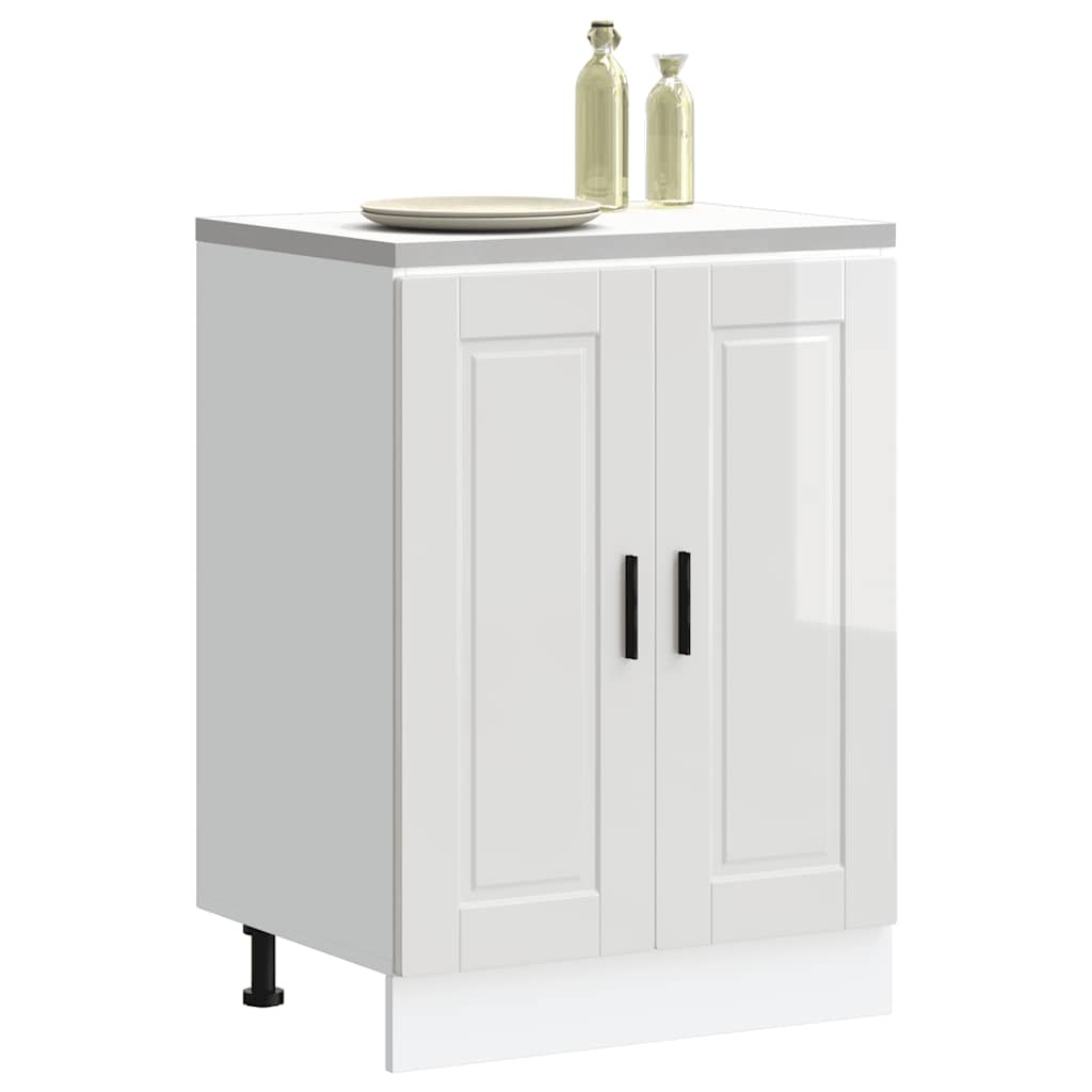 Vetonek Mueble bajo de cocina porto alto brillo blanco