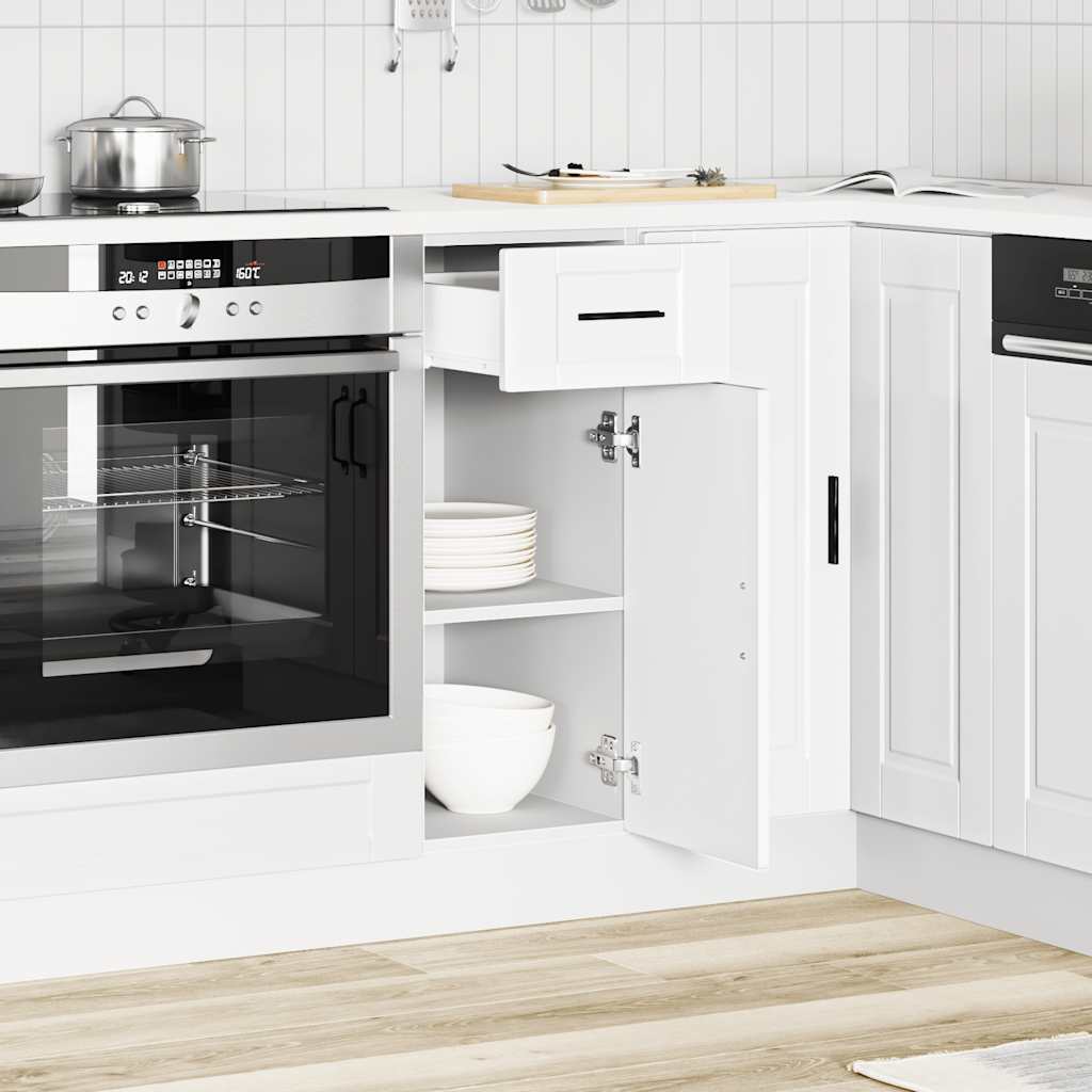 Mueble bajo de cocina Porto madera blanca