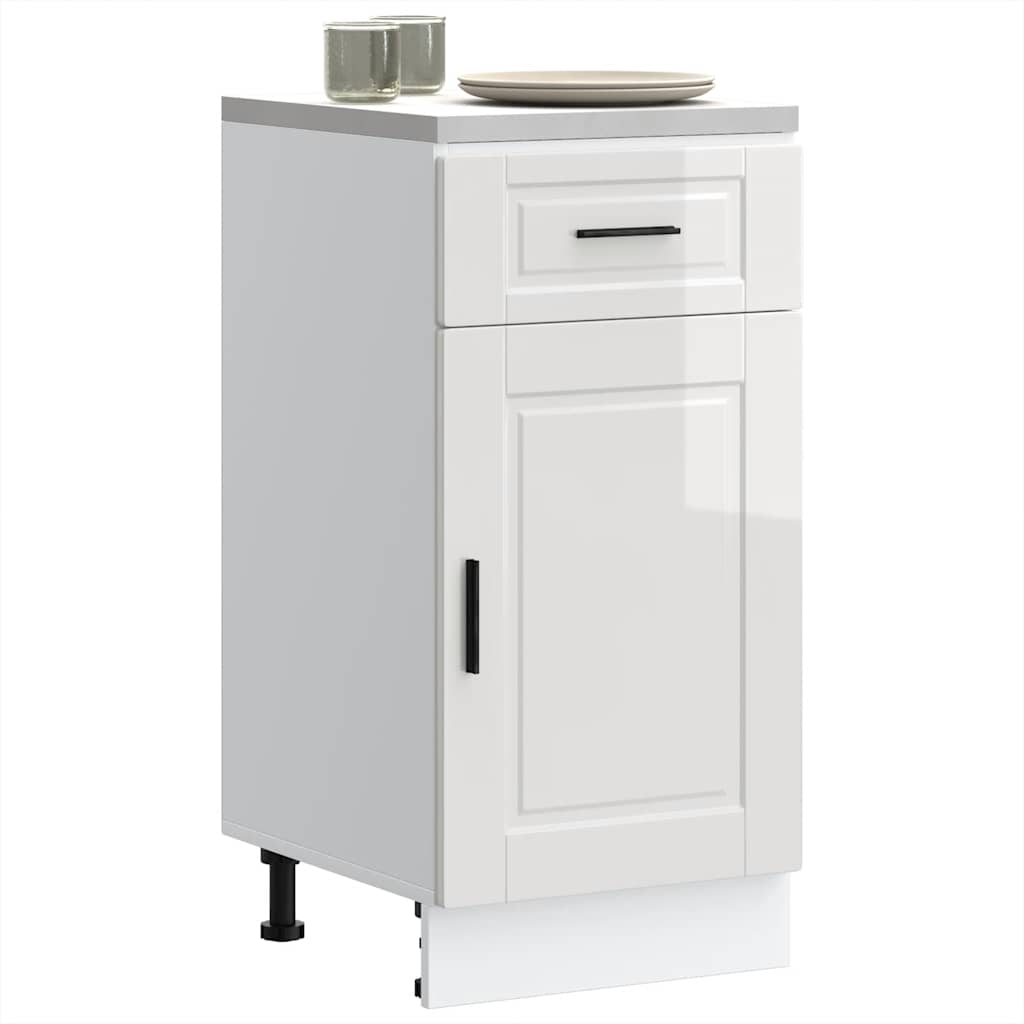 Vetonek Mueble bajo de cocina porto alto brillo blanco