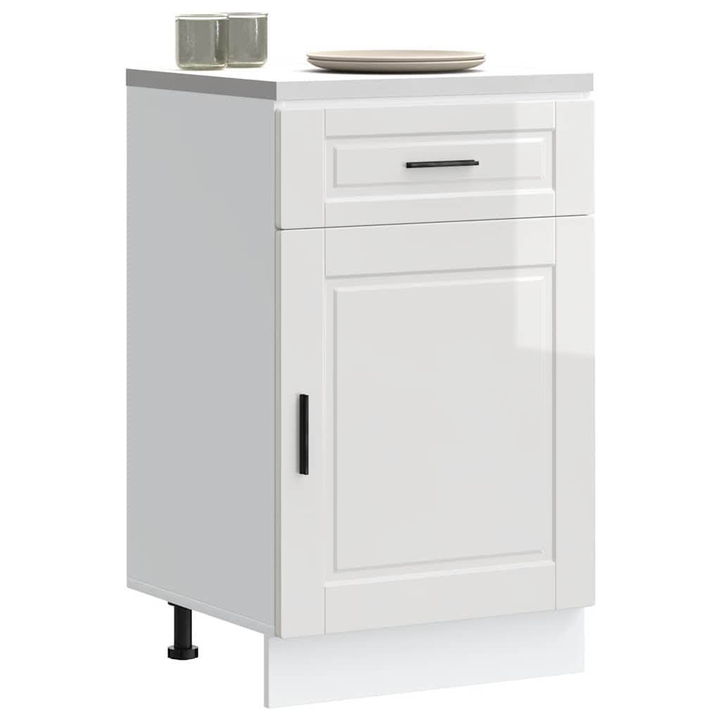 Vetonek Mueble bajo de cocina porto alto brillo blanco