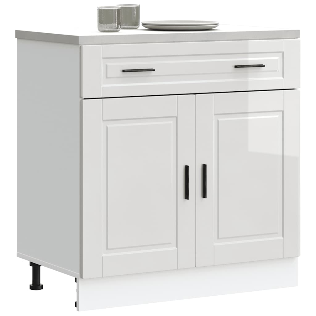 Vetonek Mueble bajo de cocina porto alto brillo blanco