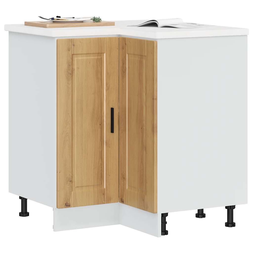 Vetonek Mueble bajo esquina de cocina porto madera reconstituida