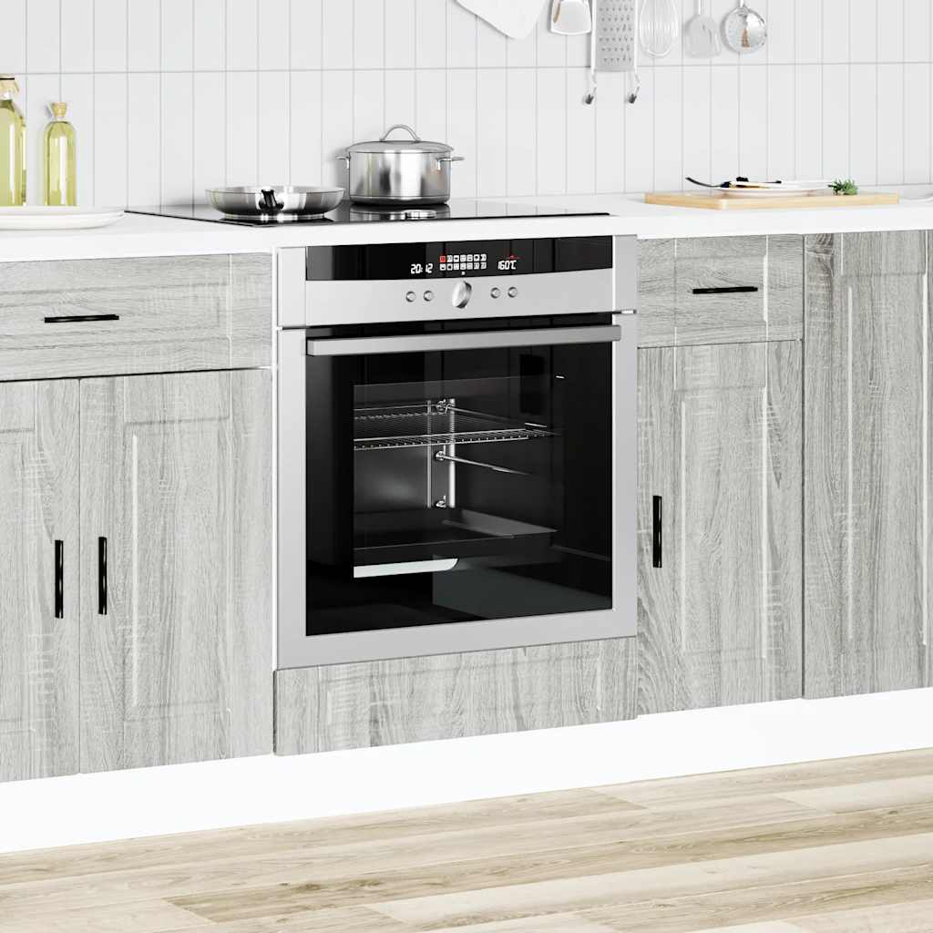 Mueble de horno Porto gris Nexus madera reconstituida