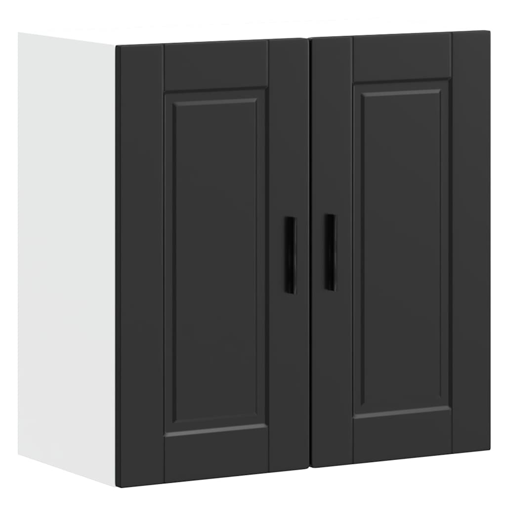 Vetonek Mueble de pared de cocina Porto madera contrachapada negra