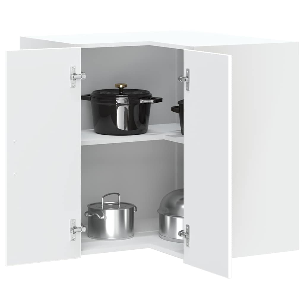 Vetonek Mueble de cocina esquina pared Porto madera ingeniería blanca