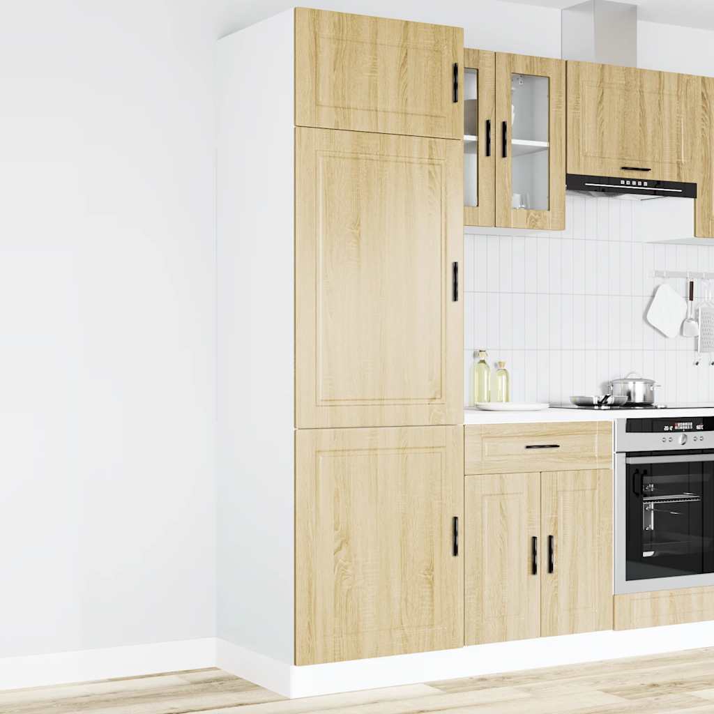 Vetonek Mueble de cocina Porto de madera contrachapada roble sonoma