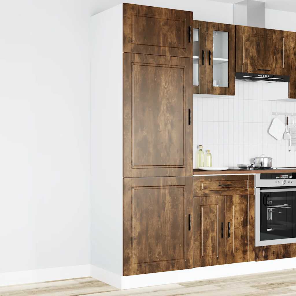 Vetonek Mueble de cocina Porto de madera contrachapada roble ahumado