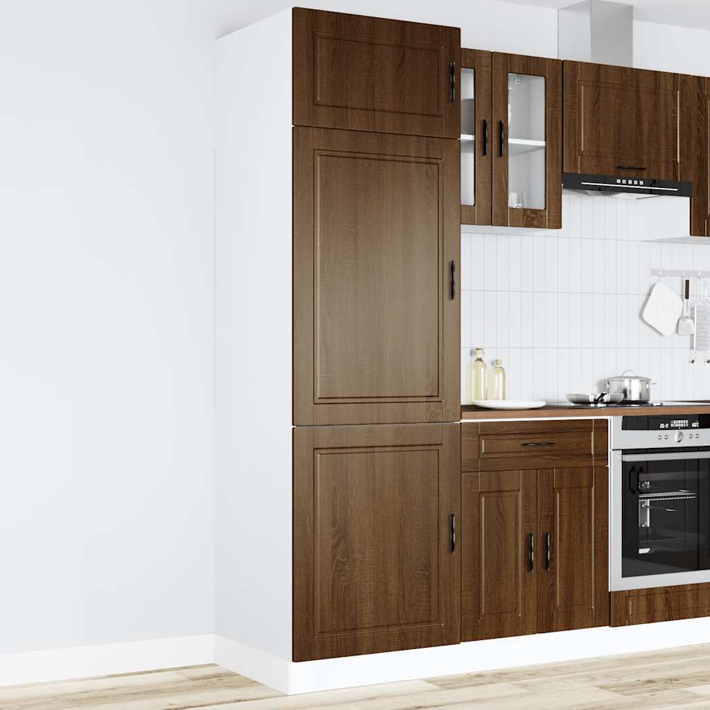 Vetonek Mueble de cocina Porto de madera contrachapada roble marrón