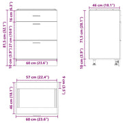 Móvel baixo de cozinha em carvalho Sonoma “Lyon” V5980 Vetonek