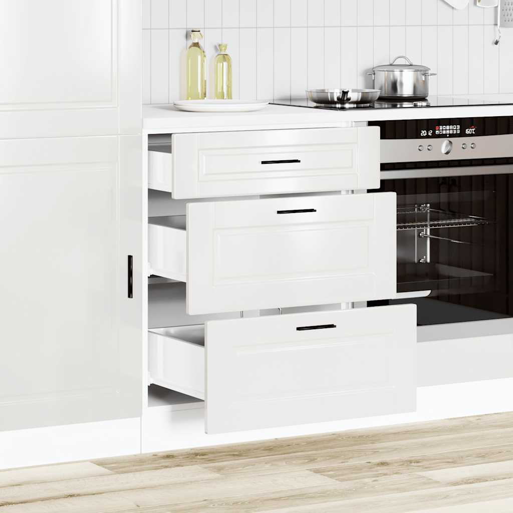 Mueble bajo de cocina Porto alto brillo blanco V61