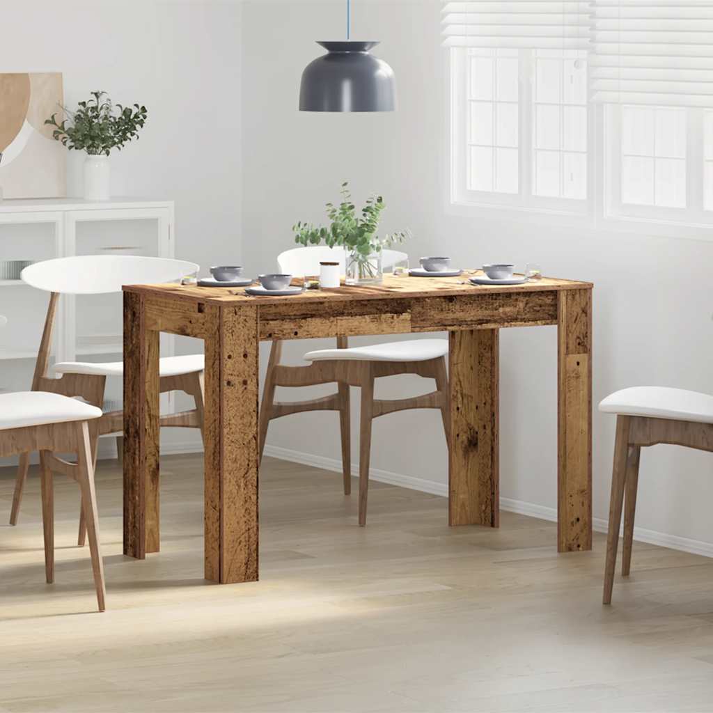 Mesa de comedor de madera madera vieja