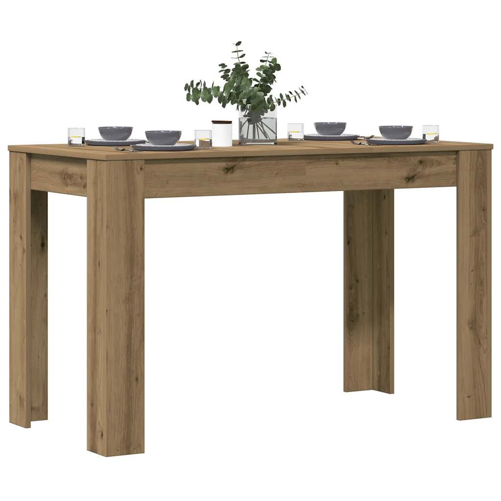 Vetonek Mesa de Comedor Roble Artesano 120x60x76cm madera reconstituida