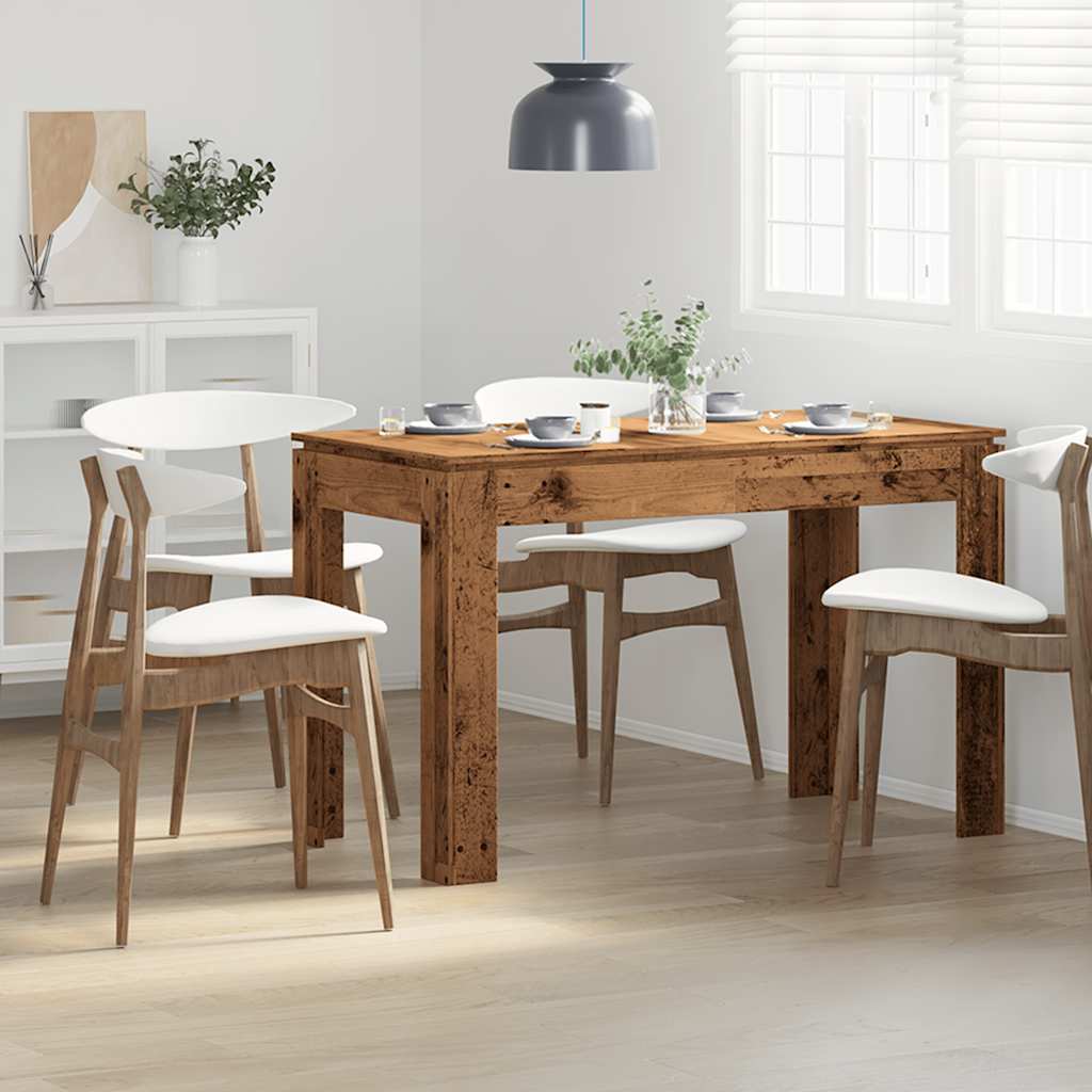 Mesa de comedor de madera madera vieja