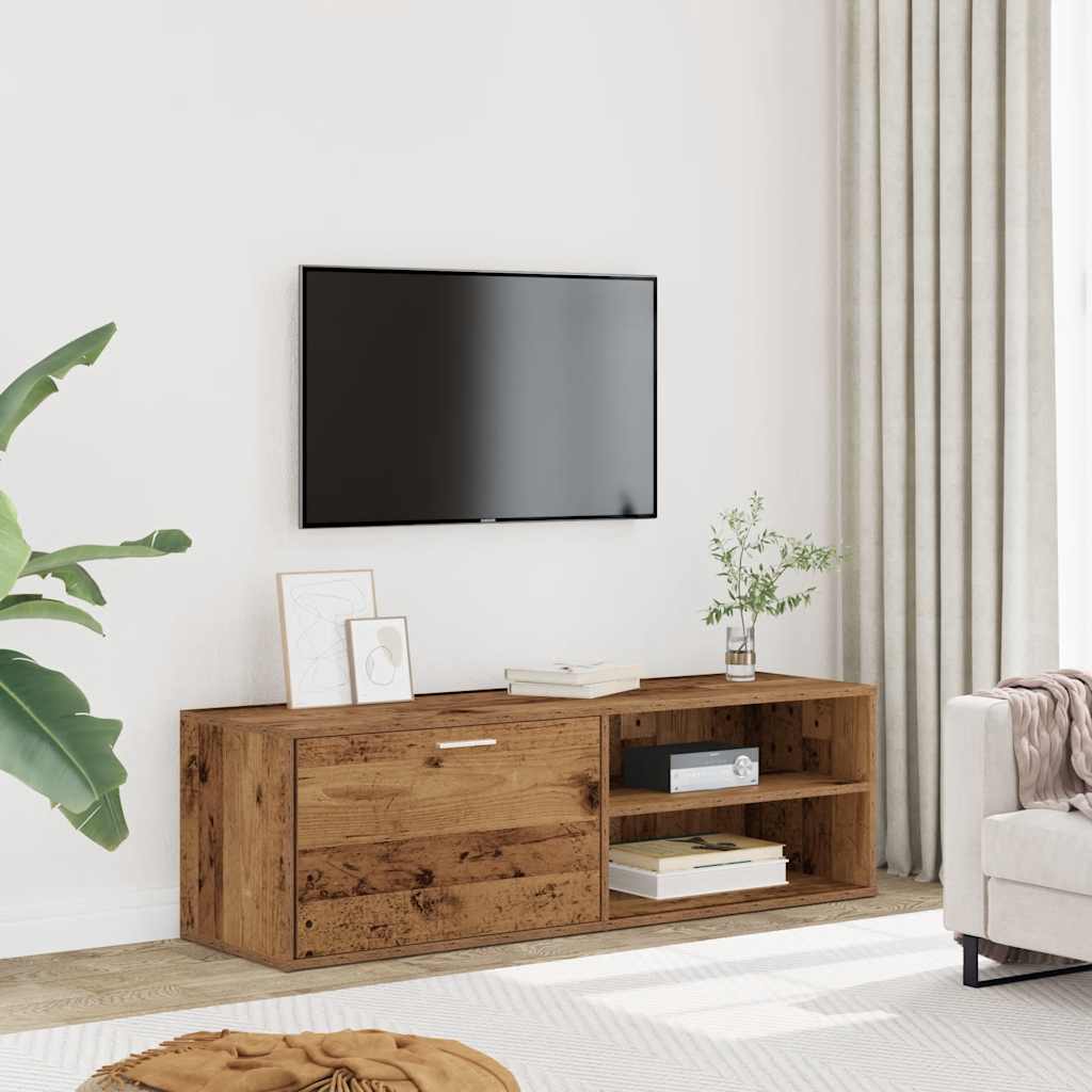 Mobili TV in legno invecchiato 120x34x37 cm