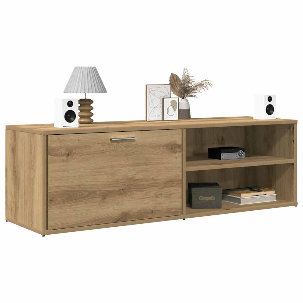 Vetonek Mueble de TV madera de ingeniería roble artesanal 120x34x37 cm