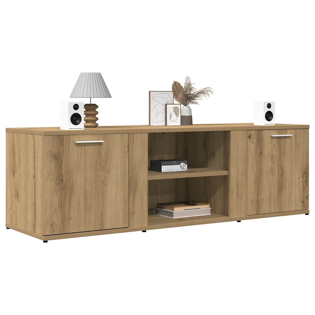 Vetonek Mueble de TV madera de ingeniería roble artesanal 120x34x37 cm