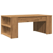 Mesa de centro madera ingeniería roble artesanal 102x55x42cm V5507 Vetonek