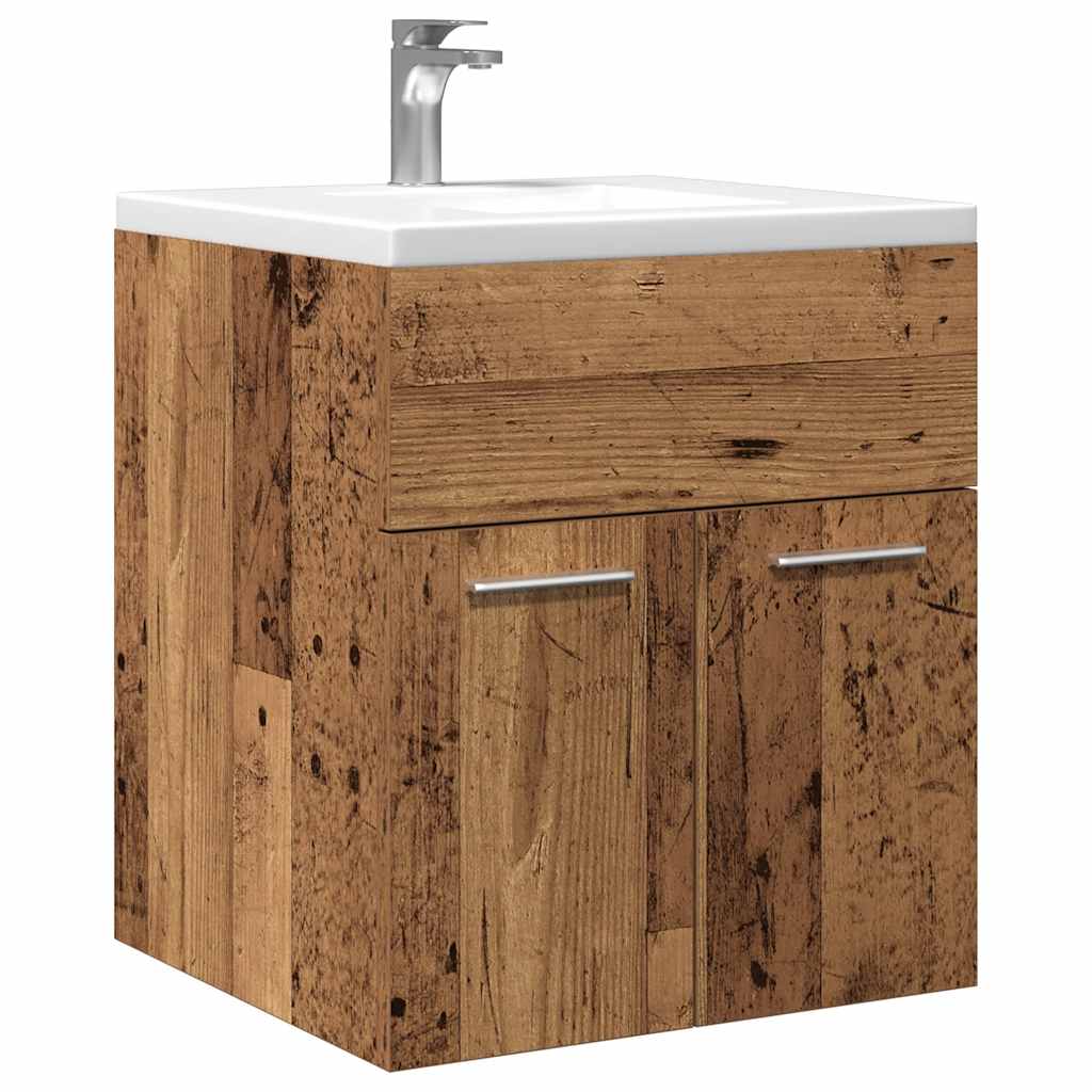 Vetonek Mueble de lavabo madera de ingeniería envejecida 41x38,5x46 cm