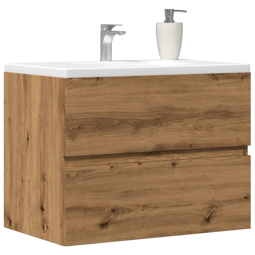 Vetonek Mueble de baño madera de ingeniería roble artisan 60x38,5x45 cm