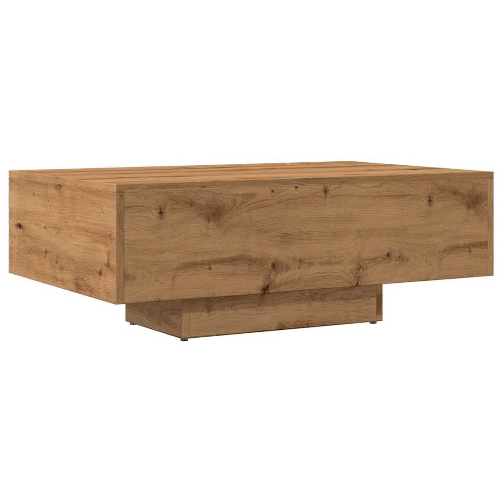 Mesa de centro madera ingeniería roble artisan 85x55x31 cm V8201 Vetonek