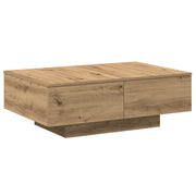Mesa de centro madera de ingeniería roble artisan 90x60x31 cm V9246 Vetonek