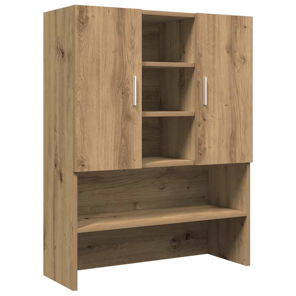 Vetonek Artisan oak washing machine cabinet 70.5x25.5x90 cm
