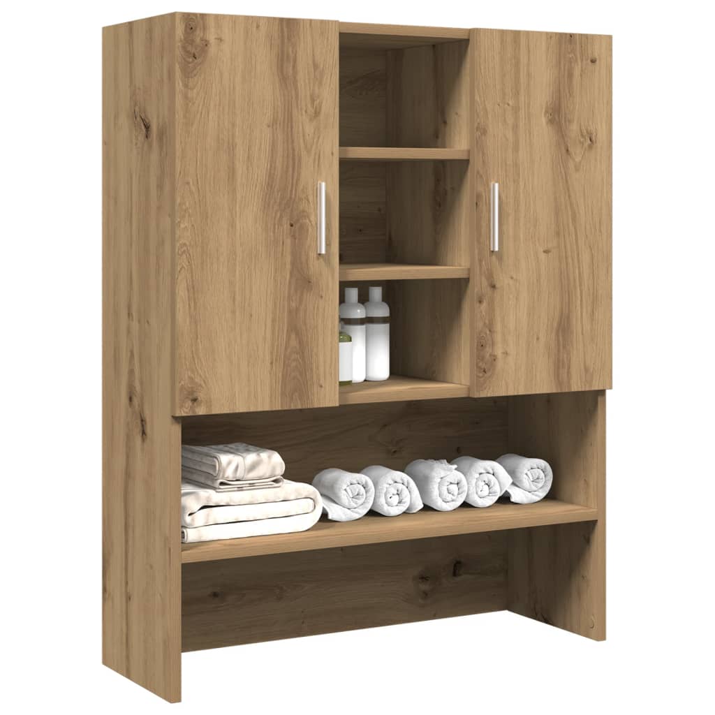 Artisan oak washing machine cabinet 70.5x25.5x90 cm v9918 Vetonek