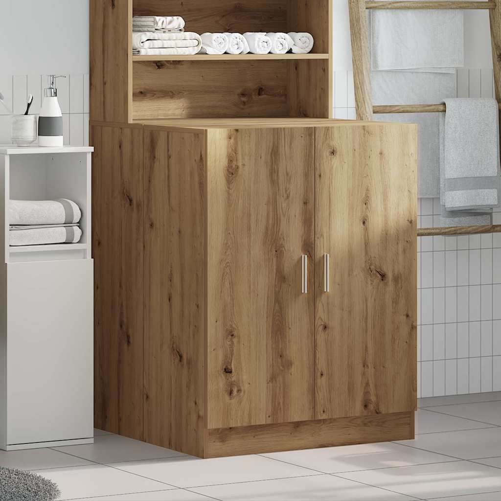 Artisan oak washing machine cabinet 70.5x71.5x91.5 cm V9949 Vetonek