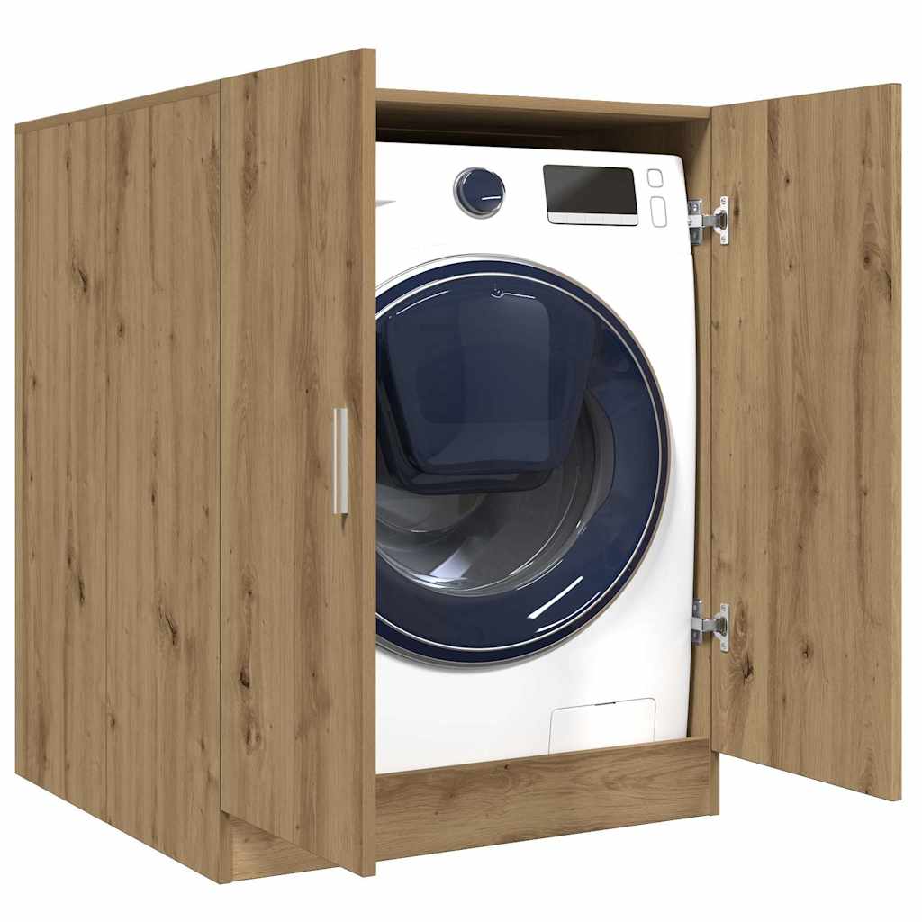 Artisan oak washing machine cabinet 70.5x71.5x91.5 cm V9949 Vetonek