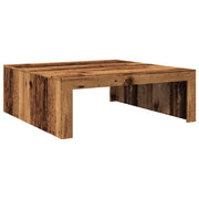 Mesa de centro madera de ingeniería envejecida 100x100x35 cm V0372 Vetonek