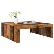 Mesa de centro madera de ingeniería envejecida 100x100x35 cm V0372 Vetonek