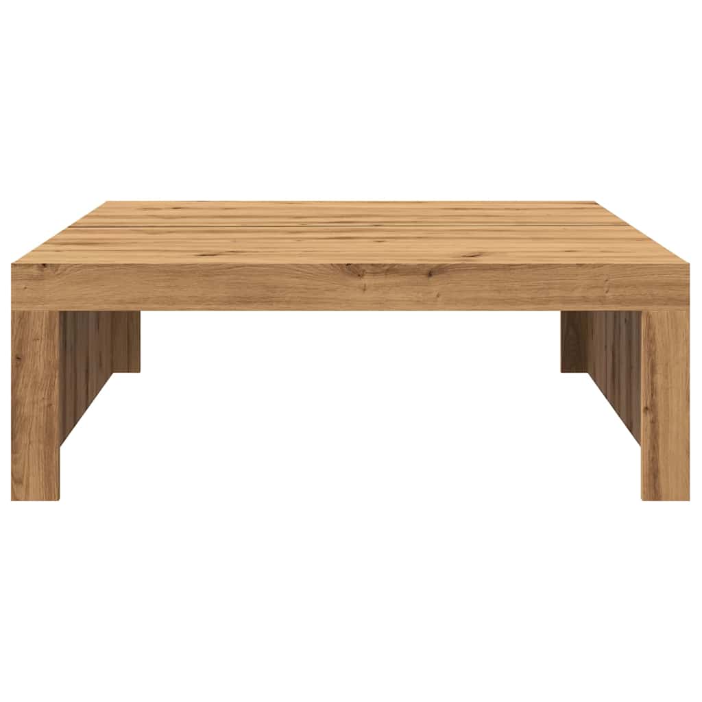Mesa de centro madera de ingeniería roble artisan 100x100x35 cm V0389 Vetonek