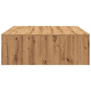 Mesa de centro madera de ingeniería roble artisan 100x100x35 cm V0389 Vetonek