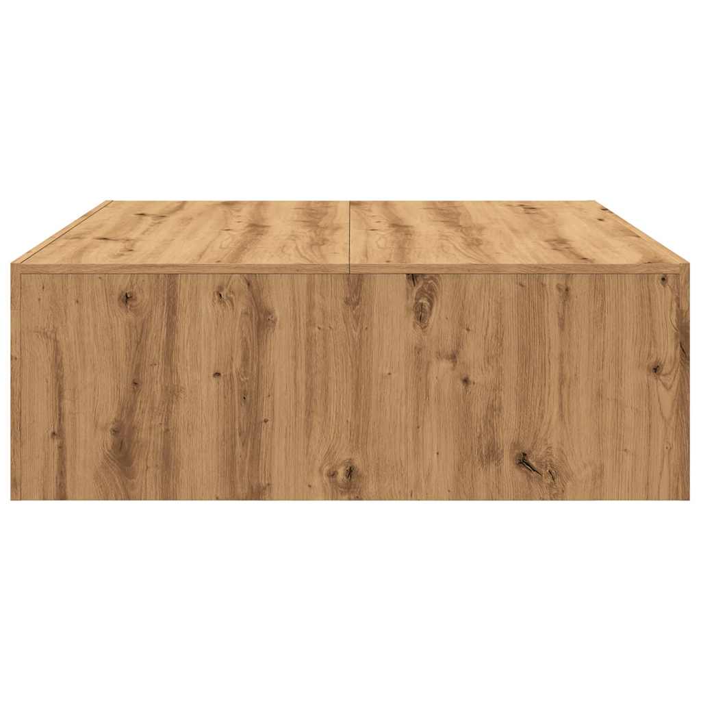 Mesa de centro madera de ingeniería roble artisan 100x100x35 cm V0389 Vetonek