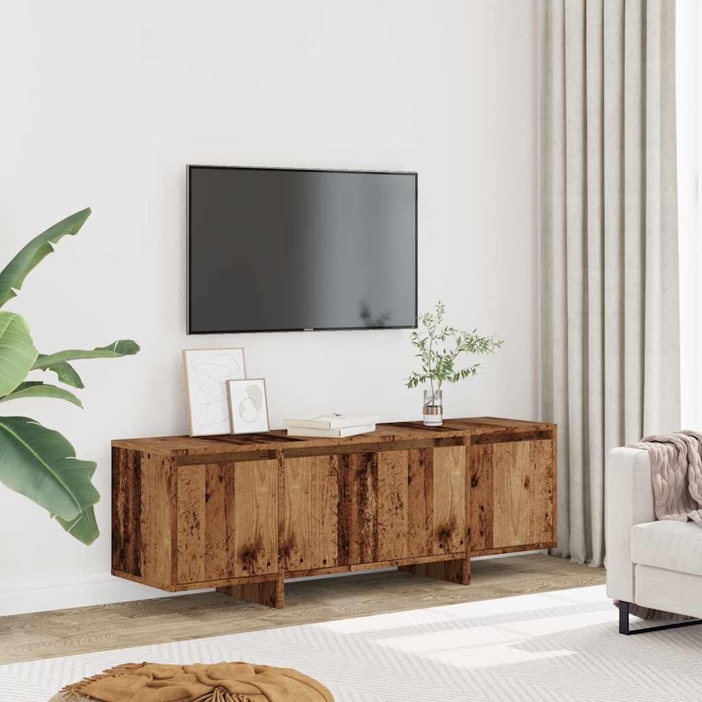 Mueble de TV madera sintetizada Nexus madera envejecida 120x30x40,5 cm