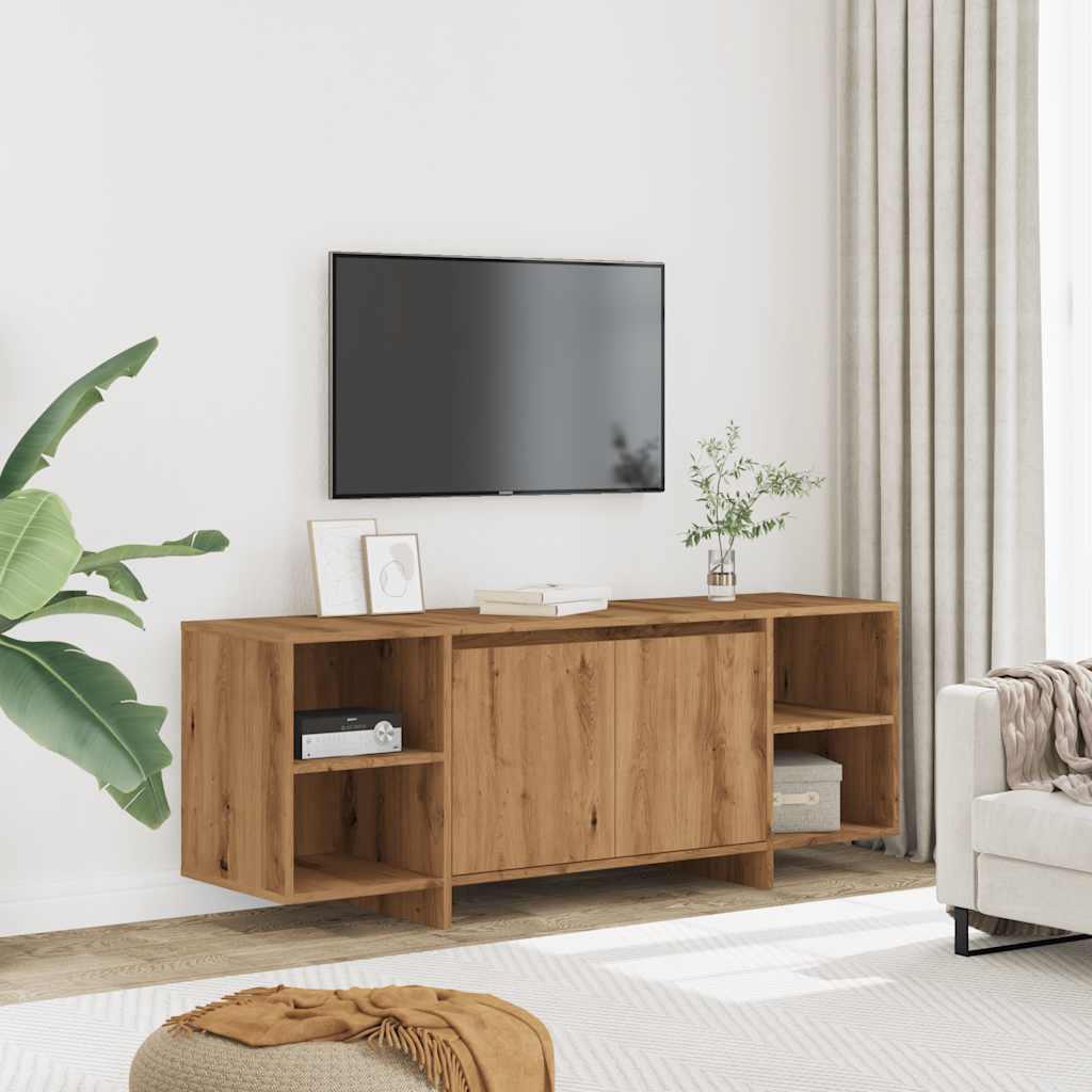 Mueble de TV madera de ingeniería roble artisan 130x35x50 cm