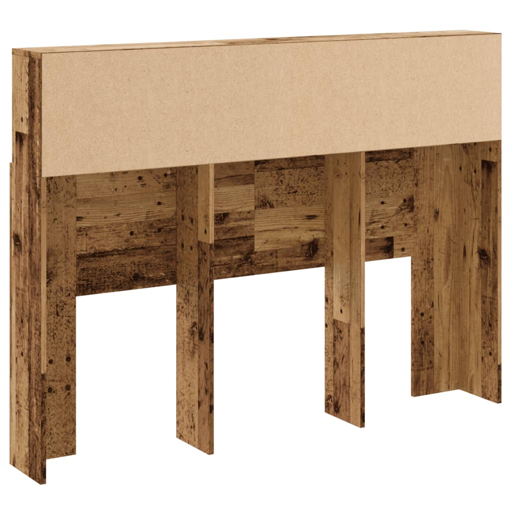 Mobile testiera in legno invecchiato 140x19x103,5 cm v2079 - Vetonek