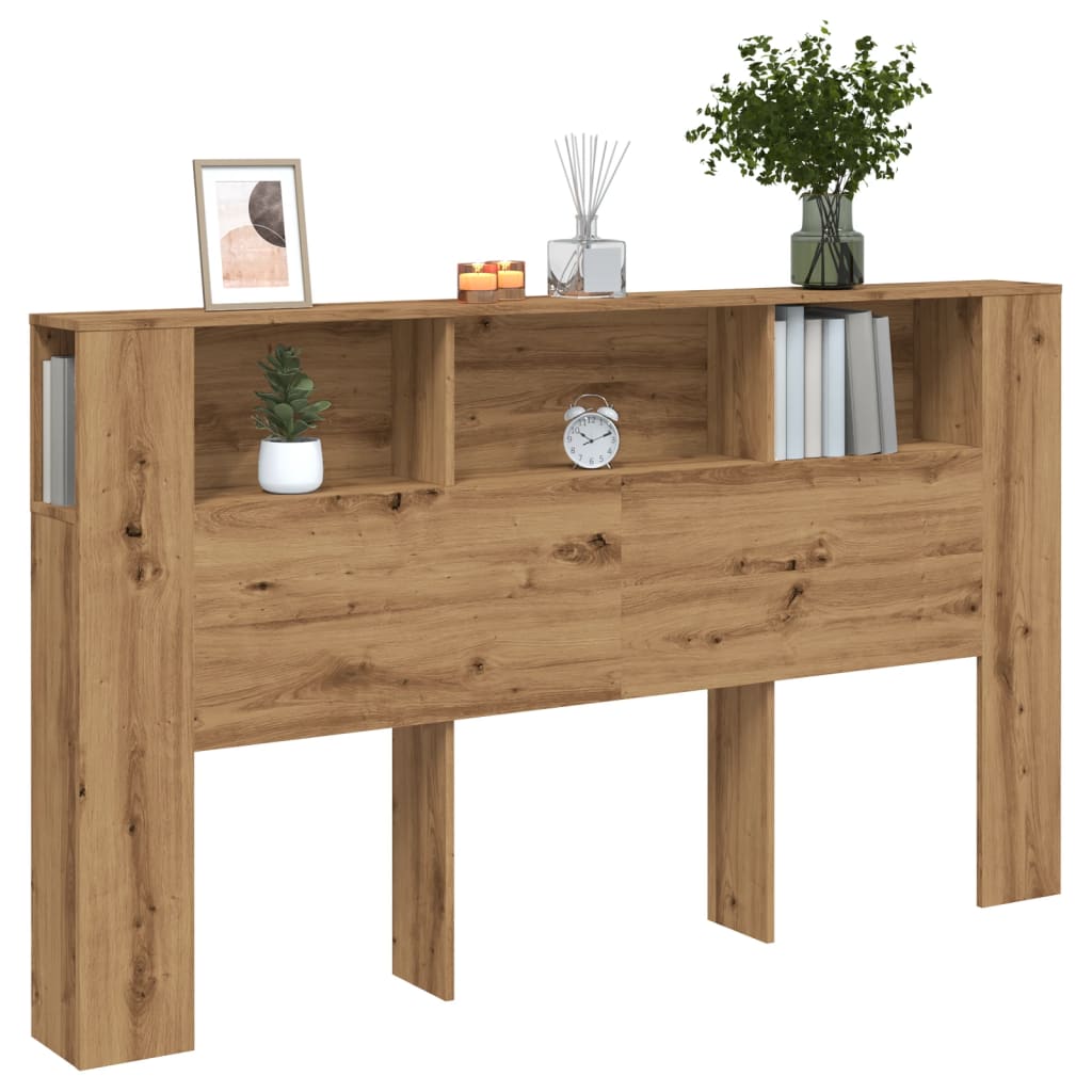 Testiera armadio artigianale in legno di rovere 180x18,5x102,5 cm v2246 Vetonek